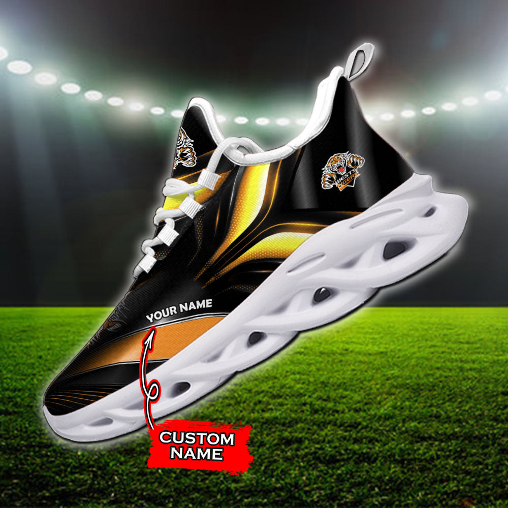 Ideafootwear Wests Tigers NRL Max Soul Shoes Sneakers For Men And Women