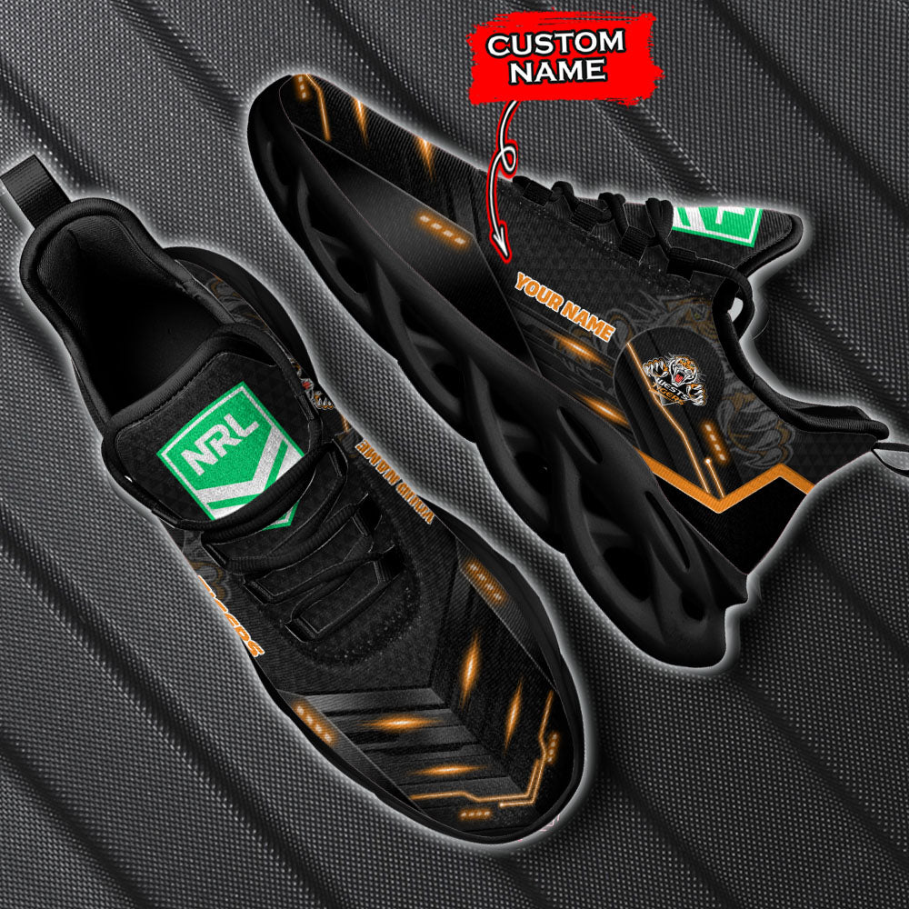 Ideafootwear Wests Tigers NRL Max Soul Shoes Sneakers For Men And Women