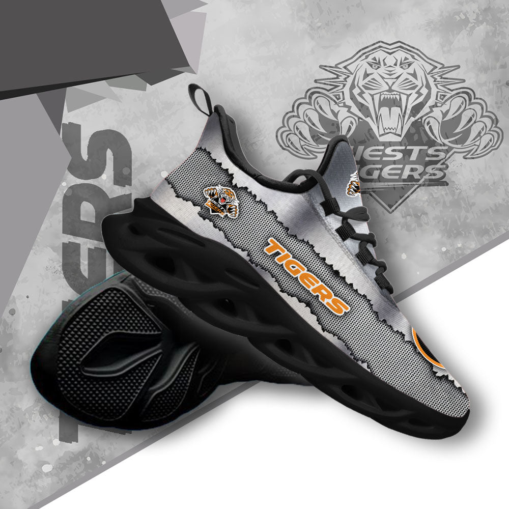 Ideafootwear Wests Tigers NRL Max Soul Shoes Sneakers For Men And Women