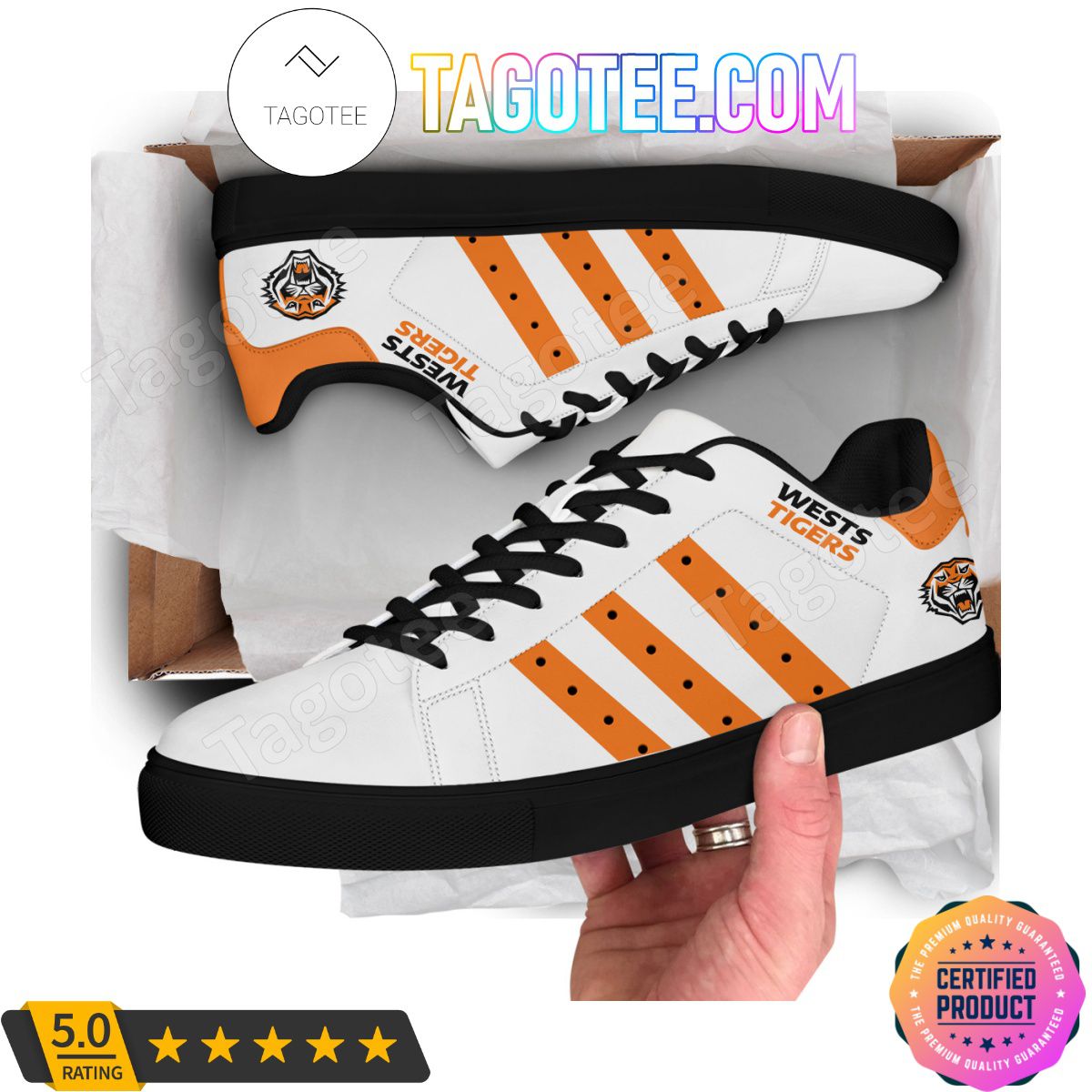 Ideafootwear Wests Tigers Skate Stan Shoes Sneakes For Men And Women