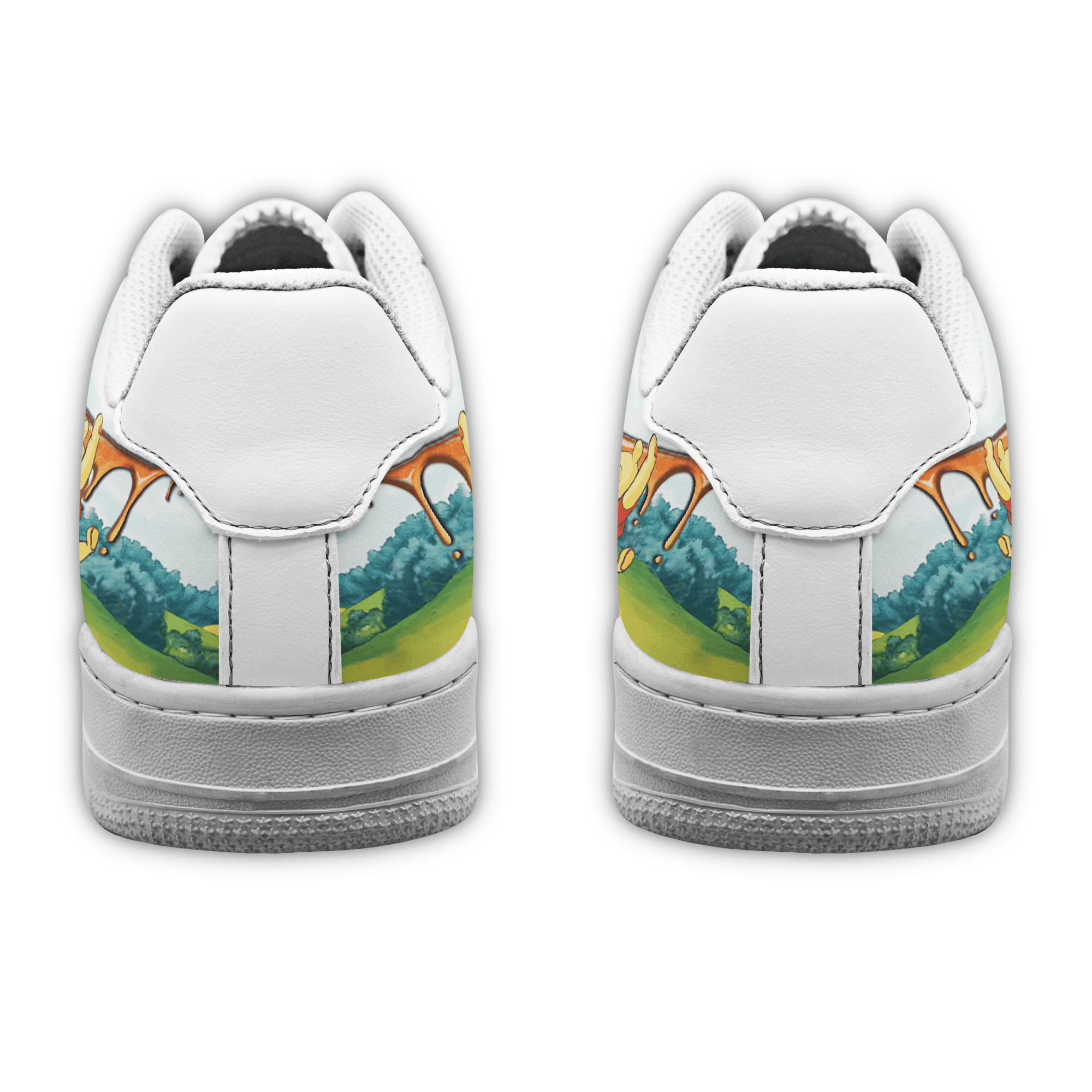 Ideafootwear Winnie The Pooh Air Low-Top Sneakers Shoes For Men And Women