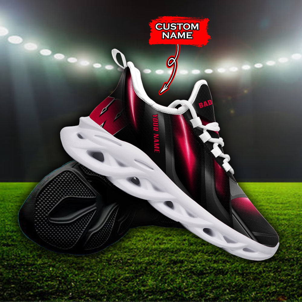 Ideafootwear Wisconsin Badgers NCAA Max Soul Shoes Sneakers For Men And Women