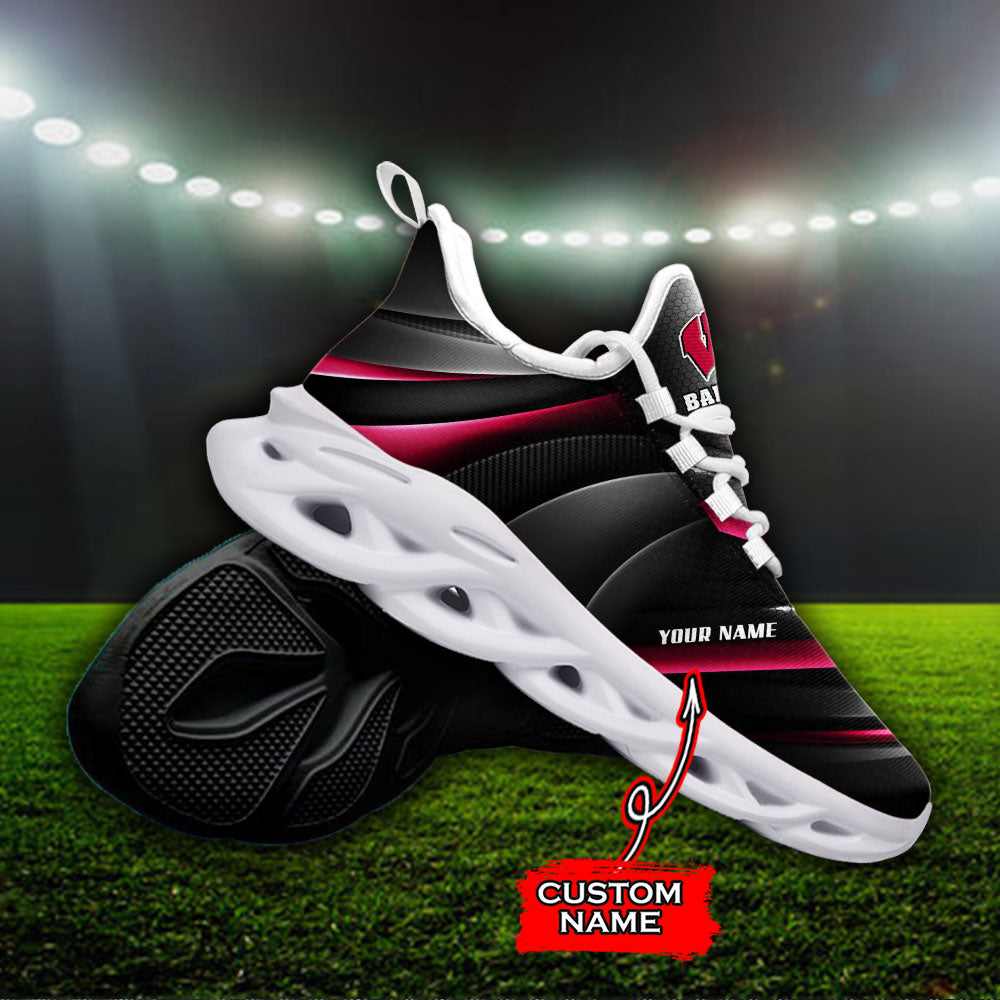 Ideafootwear Wisconsin Badgers NCAA Max Soul Shoes Sneakers For Men And Women