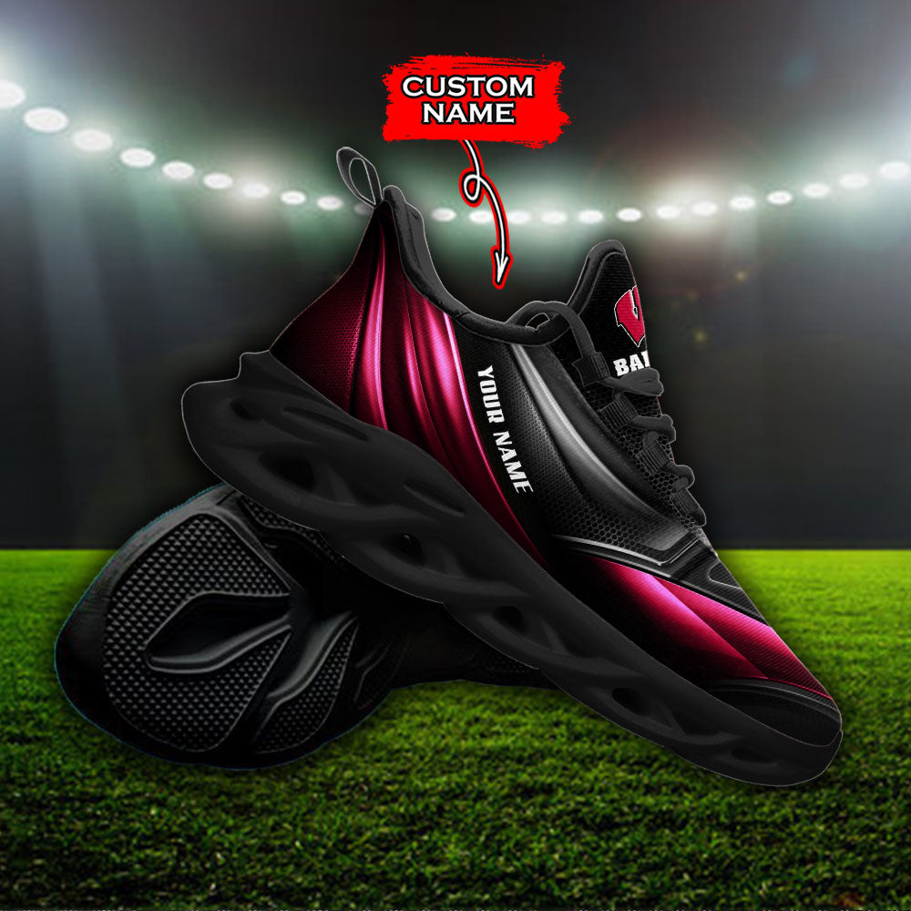 Ideafootwear Wisconsin Badgers NCAA Max Soul Shoes Sneakers For Men And Women