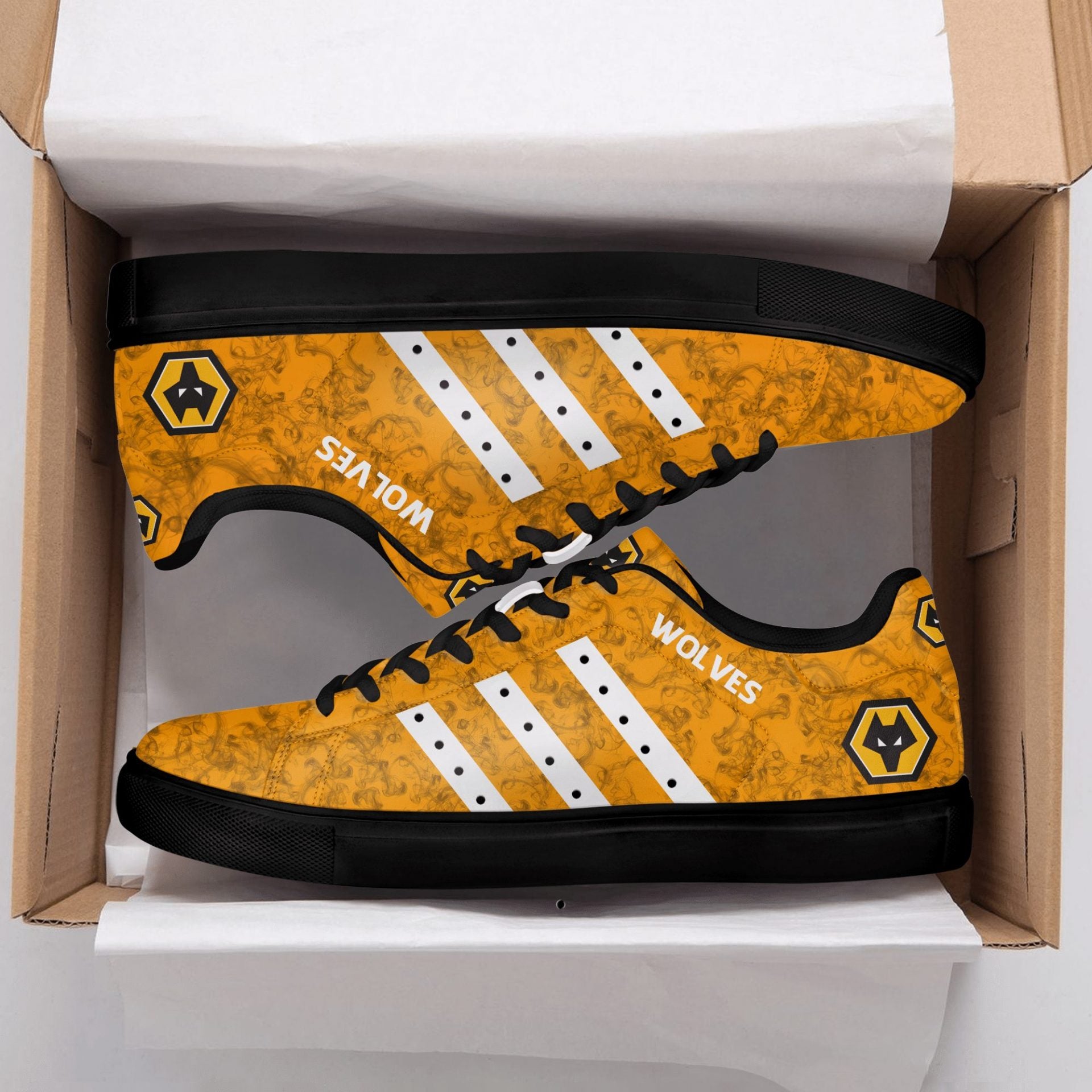 Ideafootwear Wolverhampton Wanderers FC Skate Stan Shoes Sneakes For Men And Women