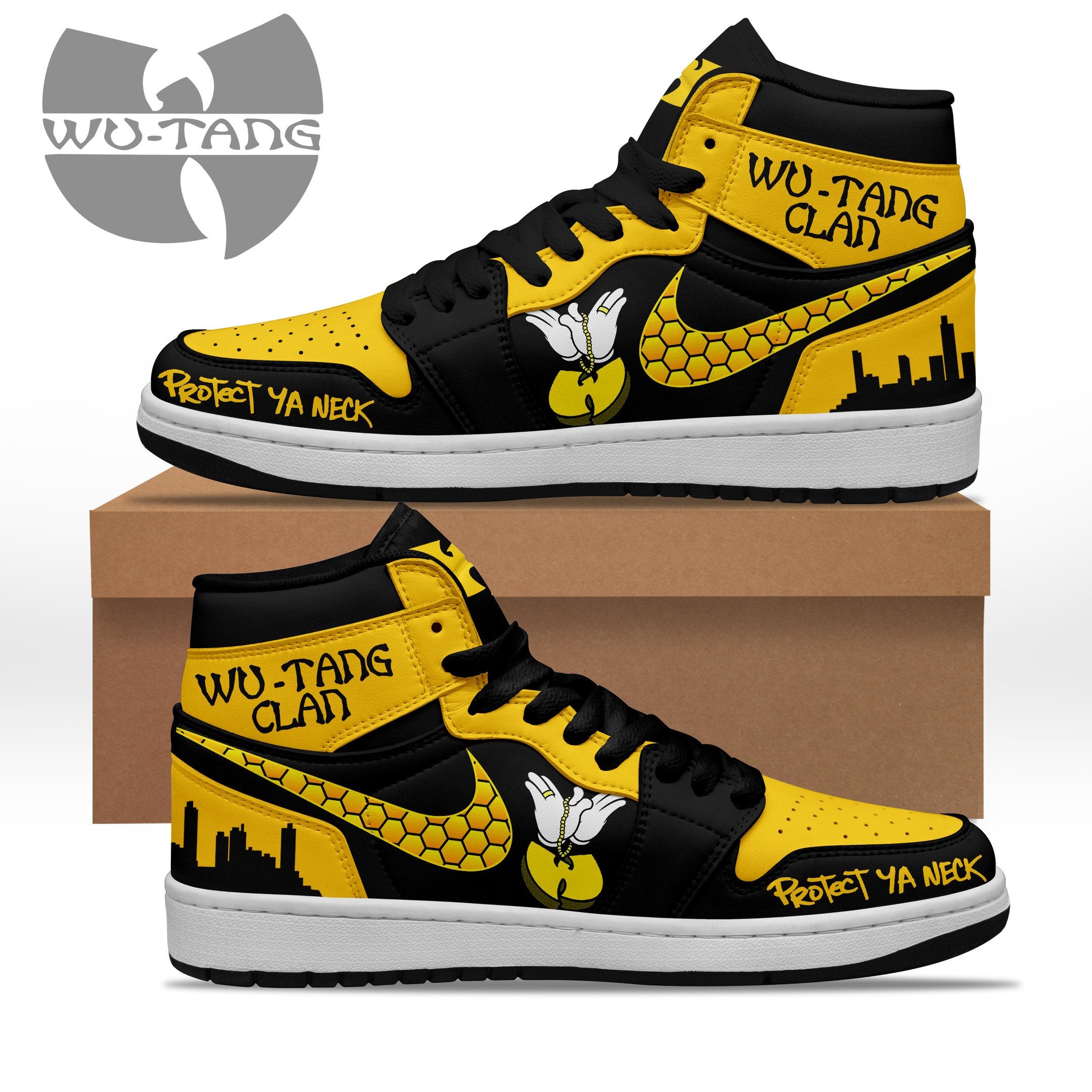 Ideafootwear Wu Tang Clan AJ1 High Sneakers Shoes For Men And Women