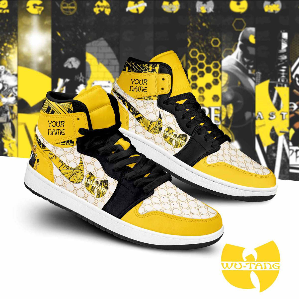 Ideafootwear Wu Tang Clan AJ1 High Sneakers Shoes For Men And Women
