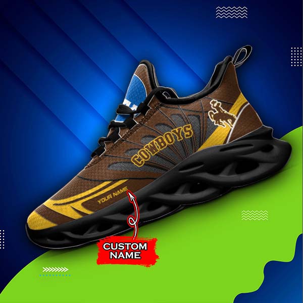 Ideafootwear Wyoming Cowboys NCAA Max Soul Shoes Sneakers For Men And Women