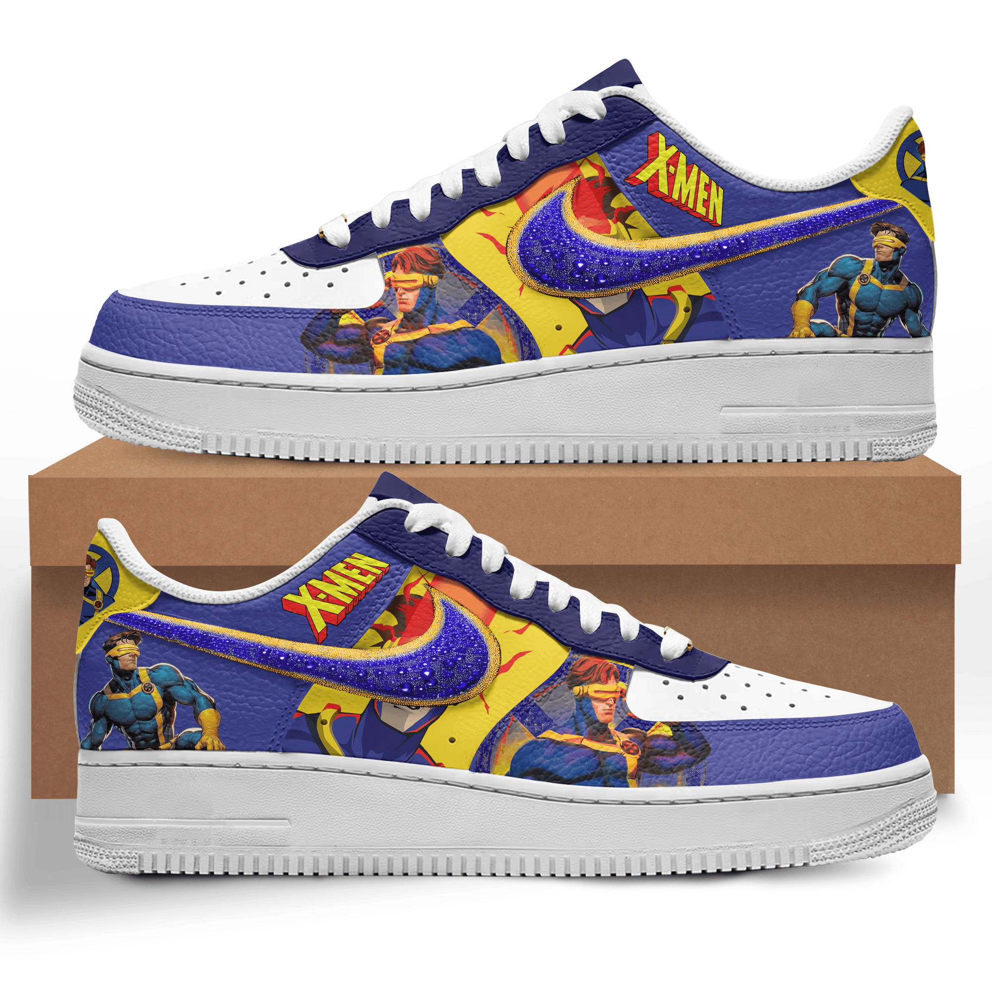 Ideafootwear X-Men Air Low-Top Sneakers Shoes For Men And Women
