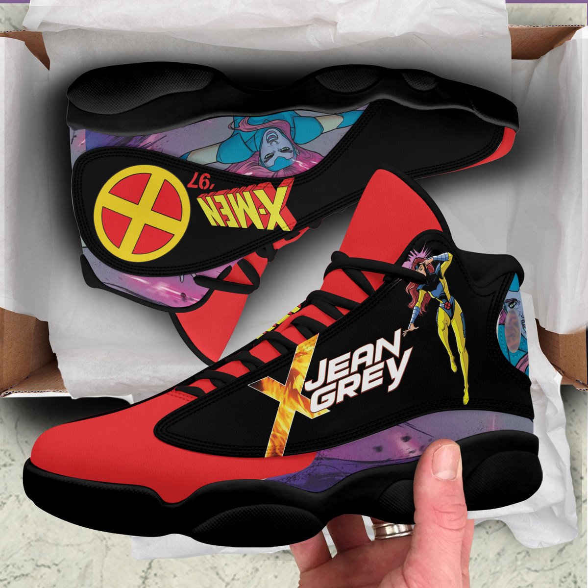 Ideafootwear X-Men AJ13 Sneakers Shoes For Men And Women