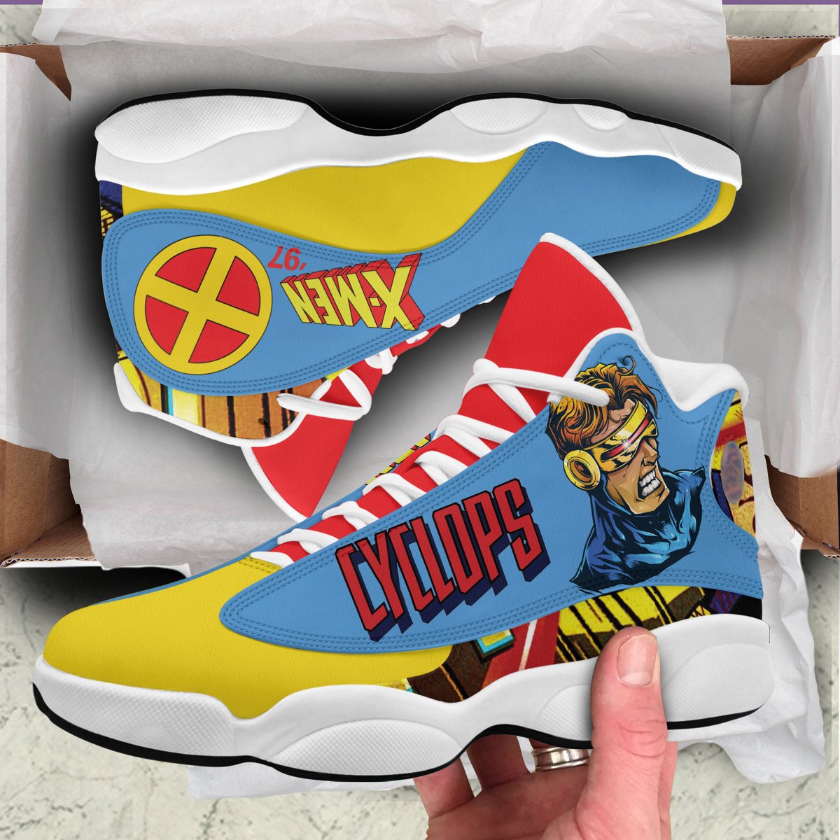 Ideafootwear X-Men AJ13 Sneakers Shoes For Men And Women