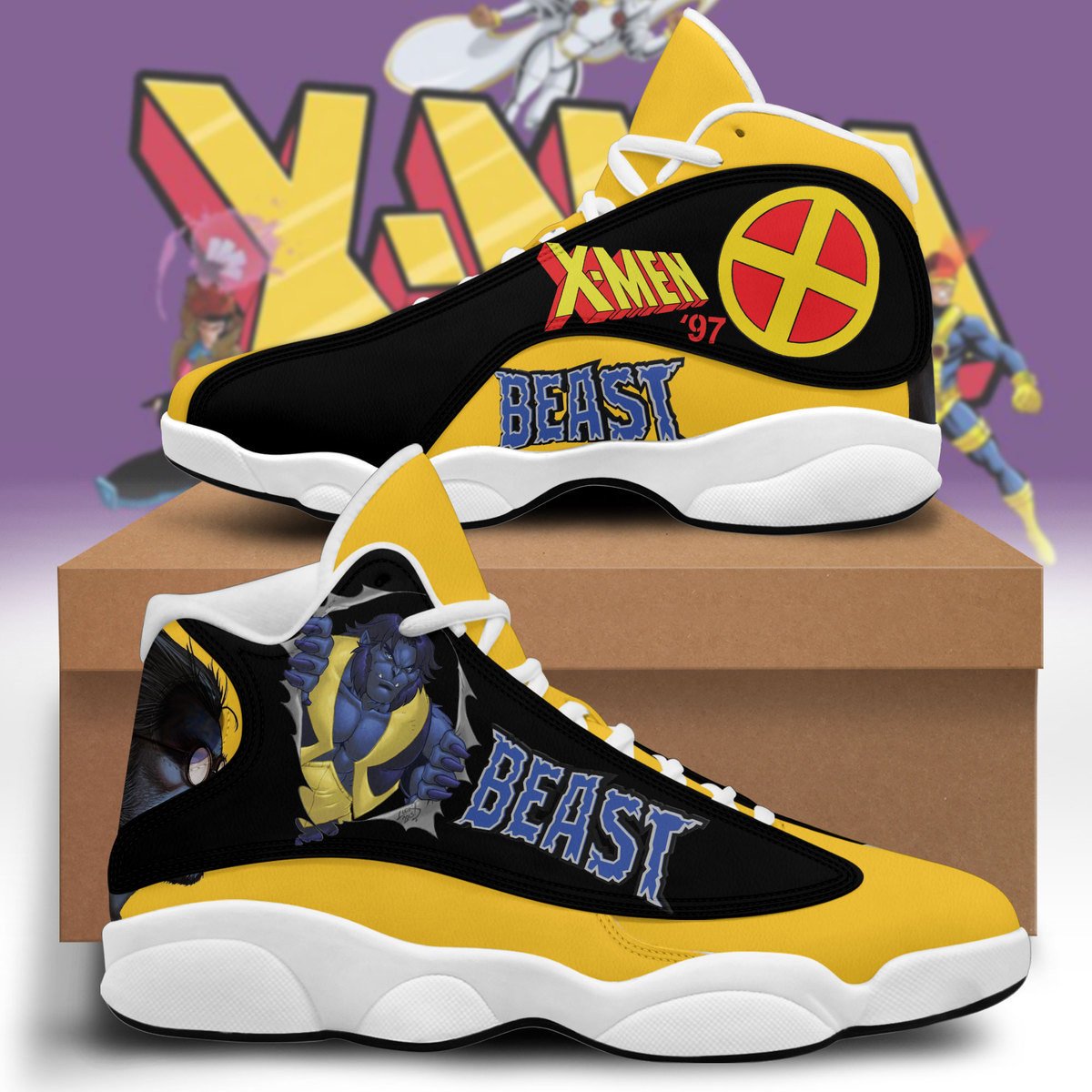 Ideafootwear X-Men AJ13 Sneakers Shoes For Men And Women