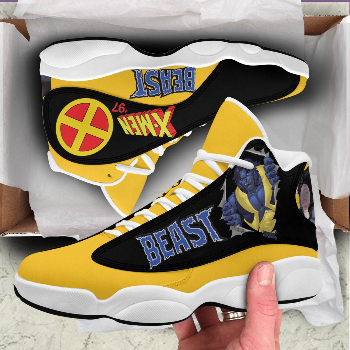 Ideafootwear X-Men AJ13 Sneakers Shoes For Men And Women