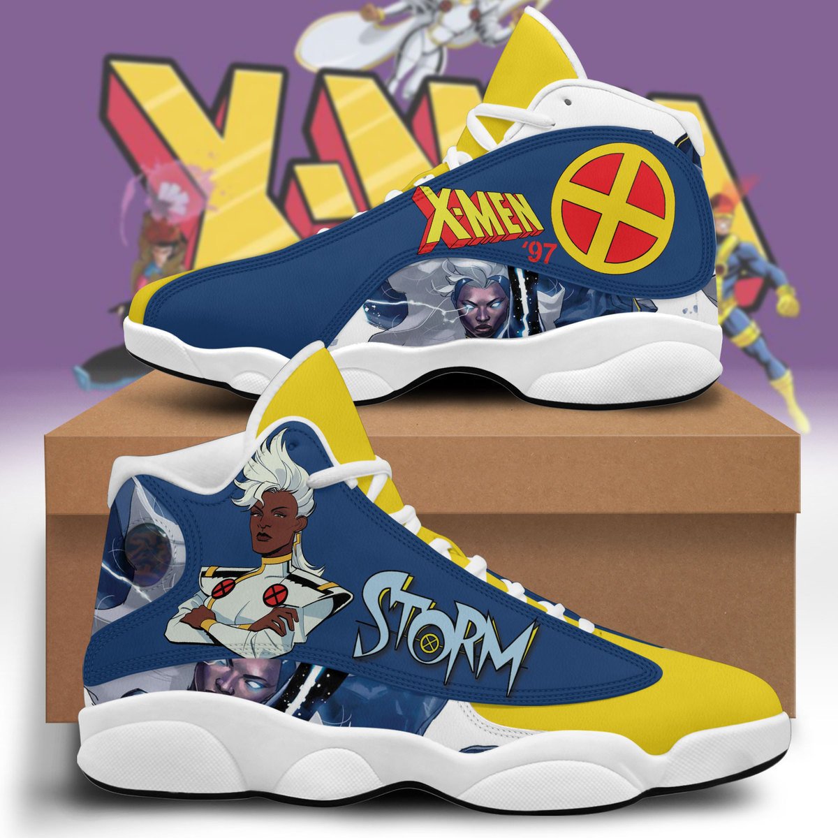 Ideafootwear X-Men AJ13 Sneakers Shoes For Men And Women