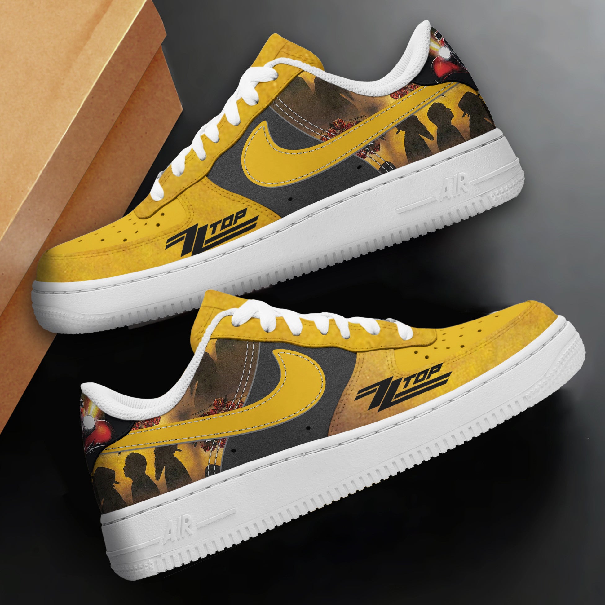 Ideafootwear ZZ Top Air Low-Top Sneakers Shoes For Men And Women