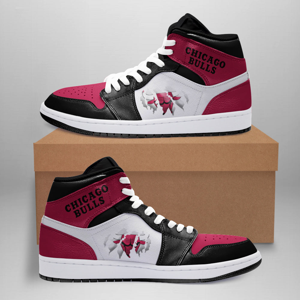 Ideafootwear Chicago Bulls AJ1 High Sneakers Shoes For Men And Women 5