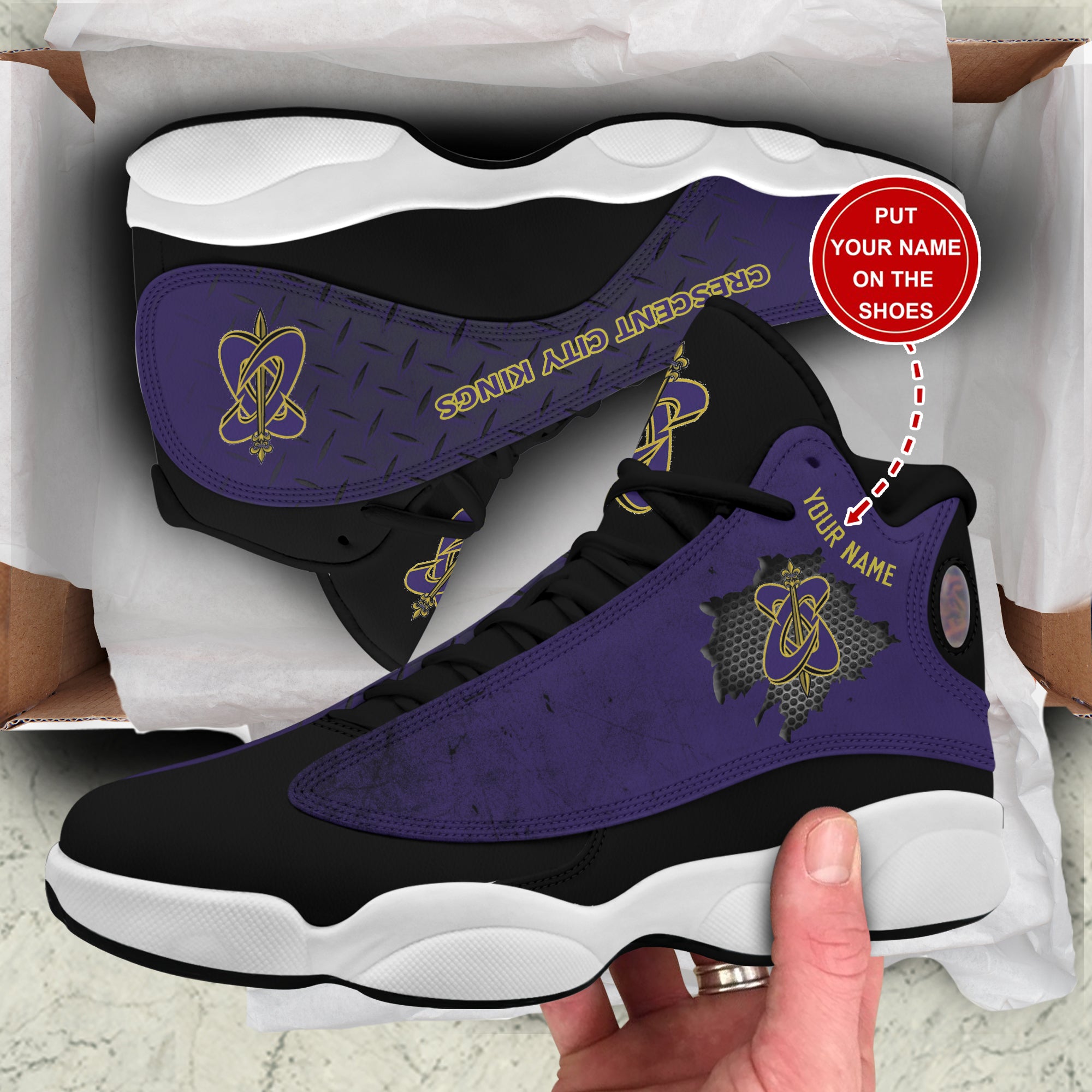 Ideafootwear Crescent City Kings AJ13 Sneakers Shoes For Men And Women 1