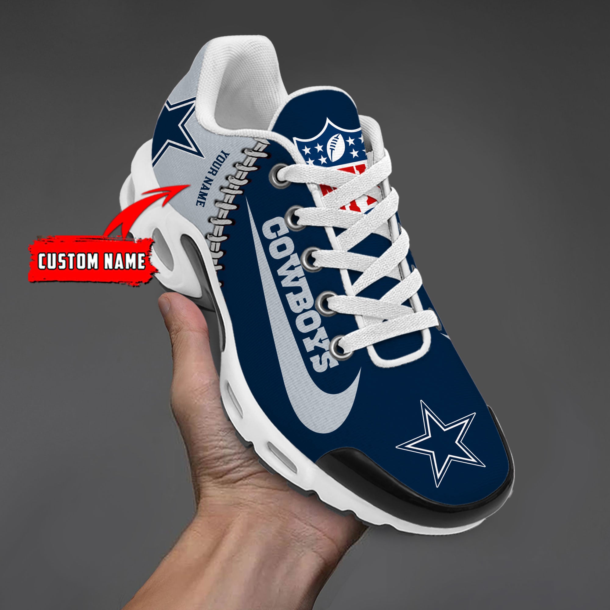 Ideafootwear Dallas Cowboys TN Shoes Sneakers For Men And Women