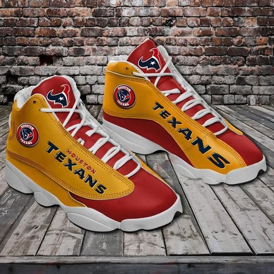 Ideafootwear Houston Texans AJ13 Sneakers Shoes For Men And Women 5