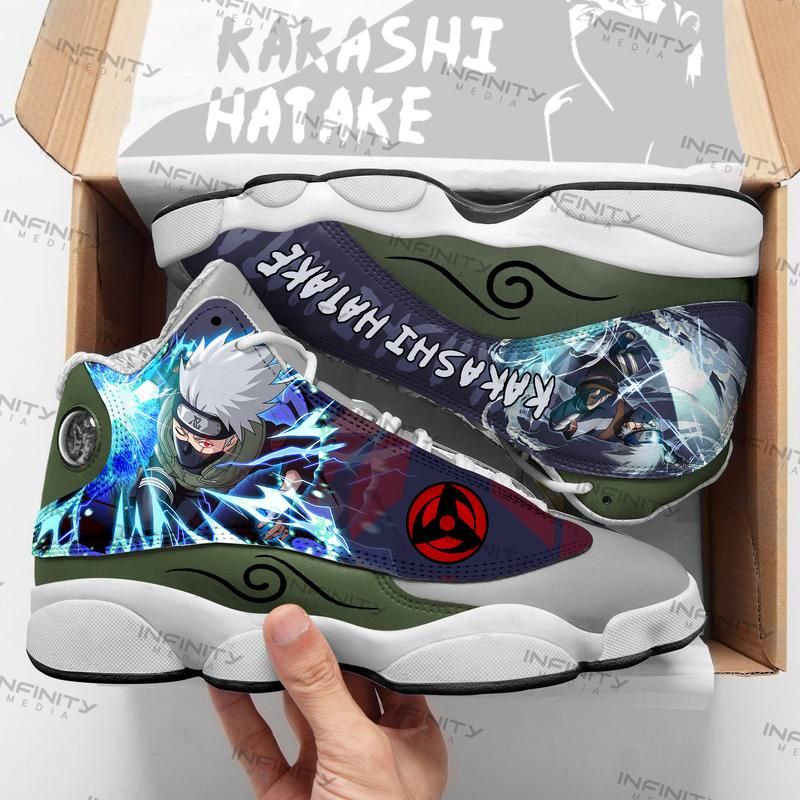 Ideafootwear Kakashi Hatake AJ13 Sneakers Shoes For Men And Women 1