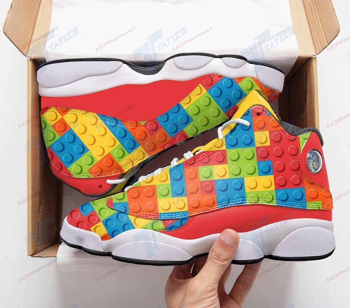 Ideafootwear Lego AJ13 Sneakers Shoes For Men And Women 1