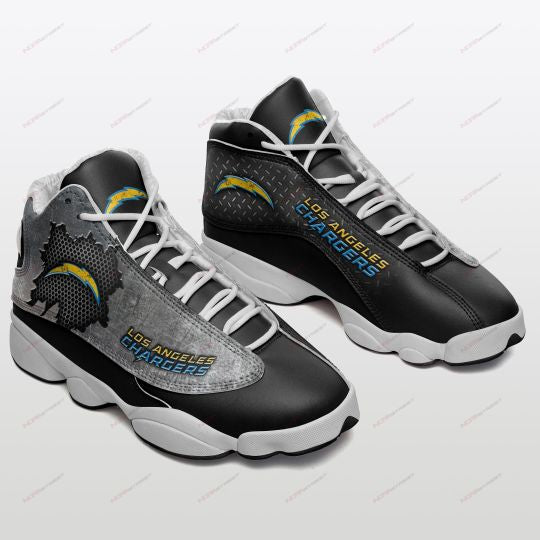 Ideafootwear Los Angeles Chargers AJ13 Sneakers Shoes For Men And Women 6