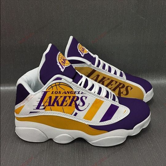 Ideafootwear Los Angeles Lakers AJ13 Sneakers Shoes For Men And Women 10