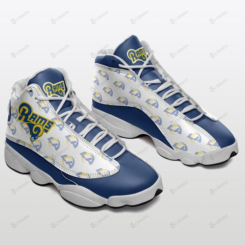Ideafootwear Los Angeles Rams AJ13 Sneakers Shoes For Men And Women 6