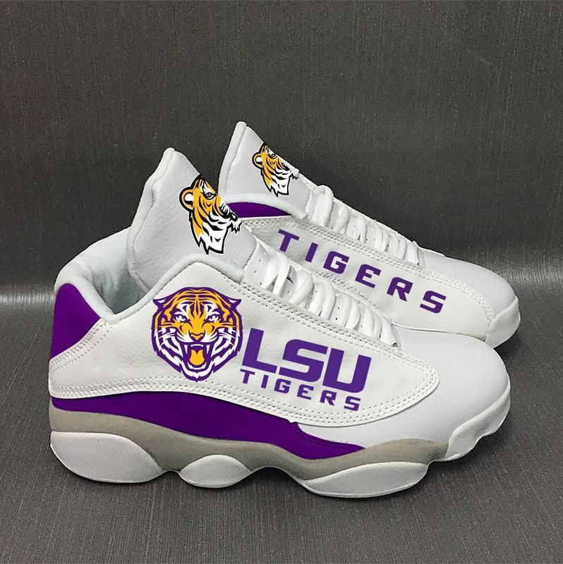 Ideafootwear LSU Tigers AJ13 Sneakers Shoes For Men And Women 4