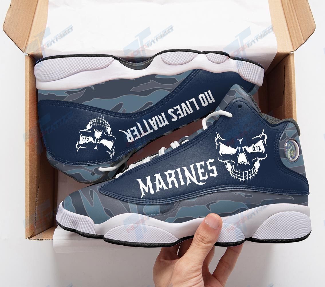 Ideafootwear Marines No Lives Matter AJ13 Sneakers Shoes For Men And Women 1