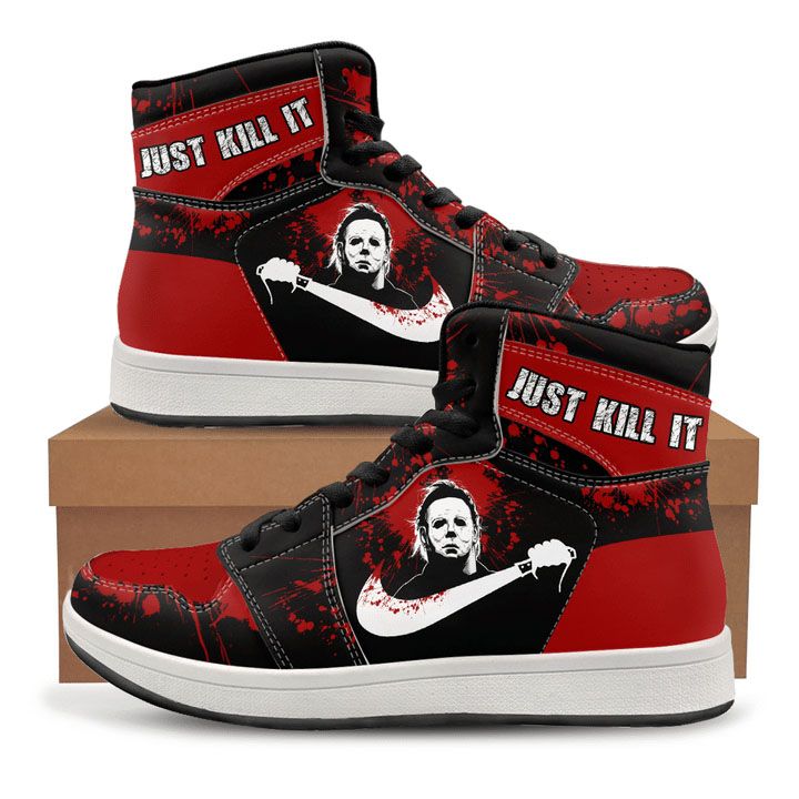 Ideafootwear Michael Myers AJ1 High Sneakers Shoes For Men And Women 1