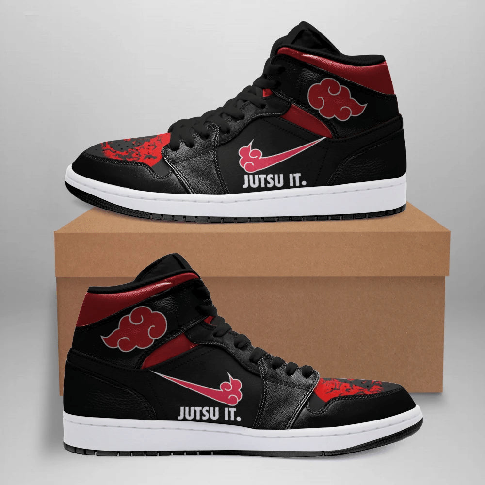 Ideafootwear Naruto AJ1 High Sneakers Shoes For Men And Women 34