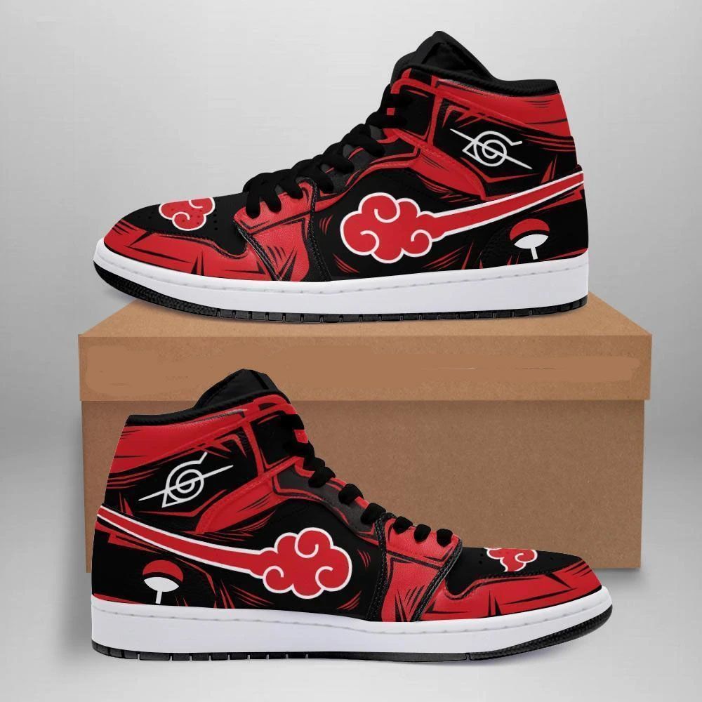 Ideafootwear Naruto AJ1 High Sneakers Shoes For Men And Women 35