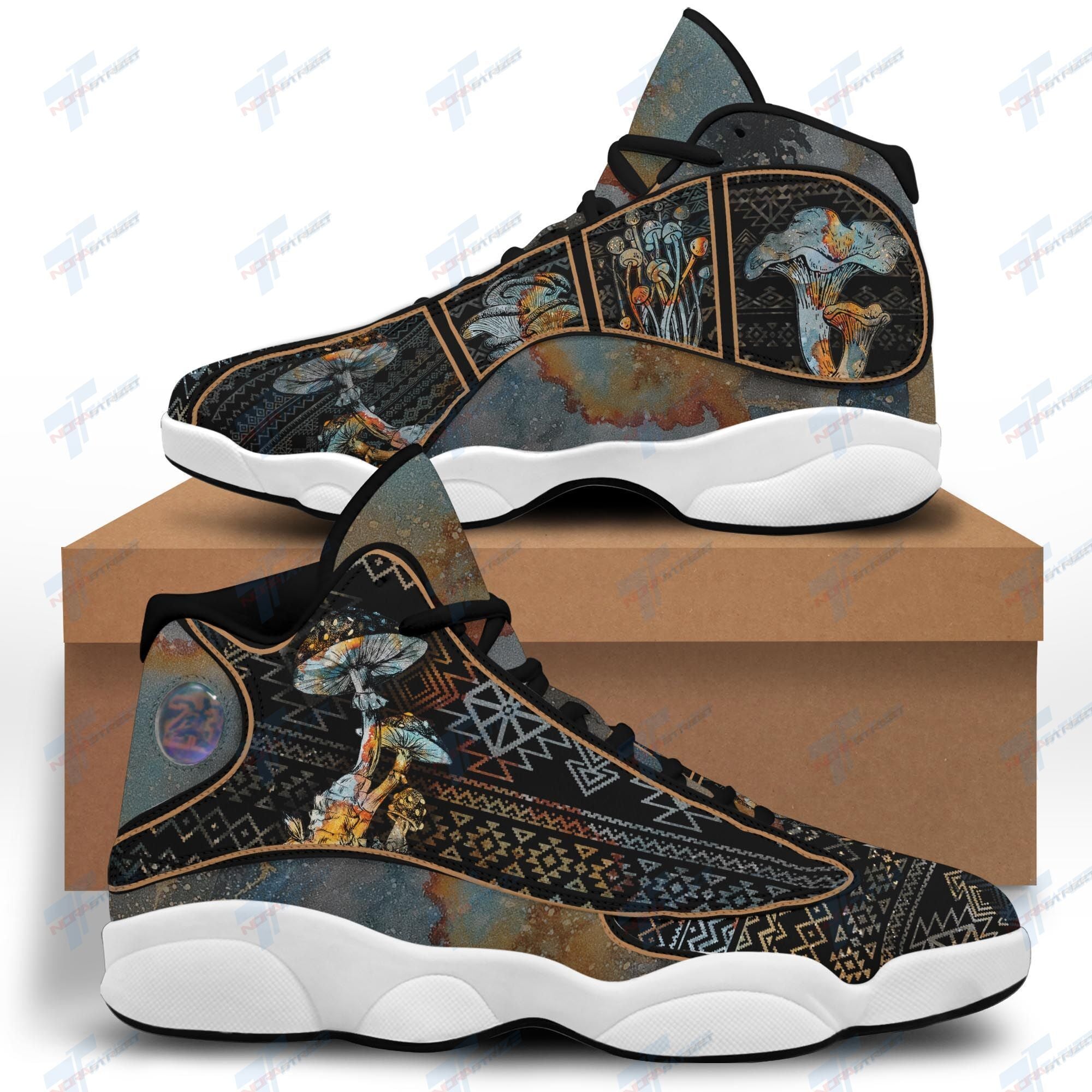 Ideafootwear Native Mushroom Mushroom AJ13 Sneakers Shoes For Men And Women 1