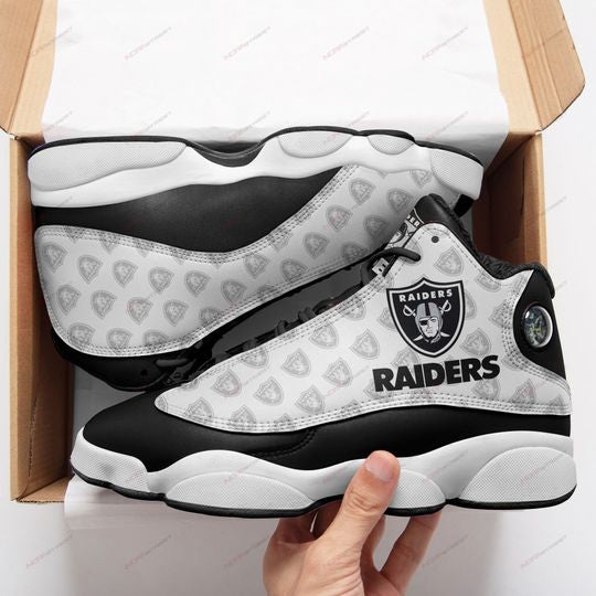Ideafootwear OAKLAND RAIDERS AJ13 Sneakers Shoes For Men And Women 2