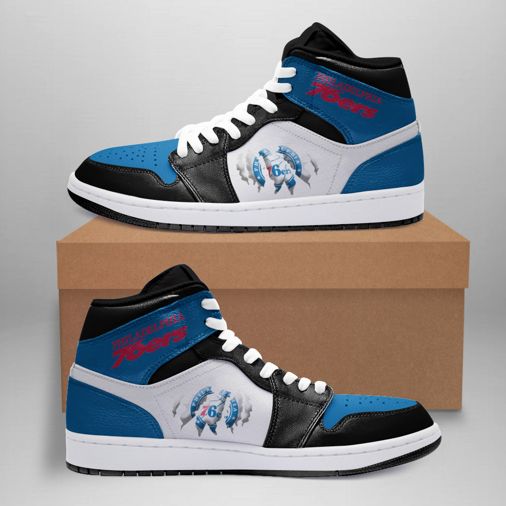 Ideafootwear Philadelphia 76ers AJ1 High Sneakers Shoes For Men And Women 4