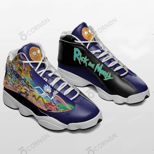 Ideafootwear Rick and Morty AJ13 Sneakers Shoes For Men And Women 1