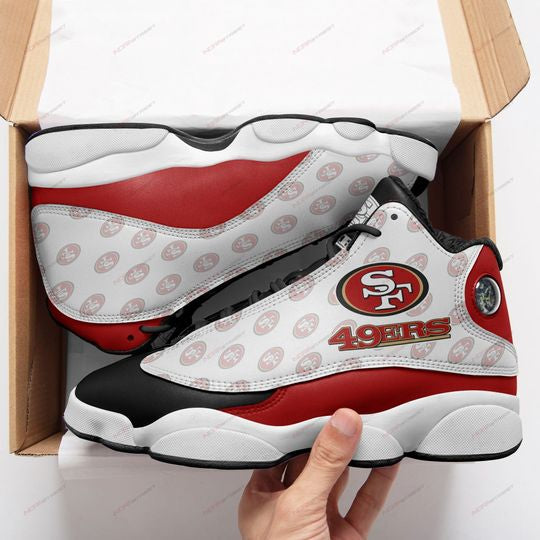 Ideafootwear San Francisco 49ers AJ13 Sneakers Shoes For Men And Women 10