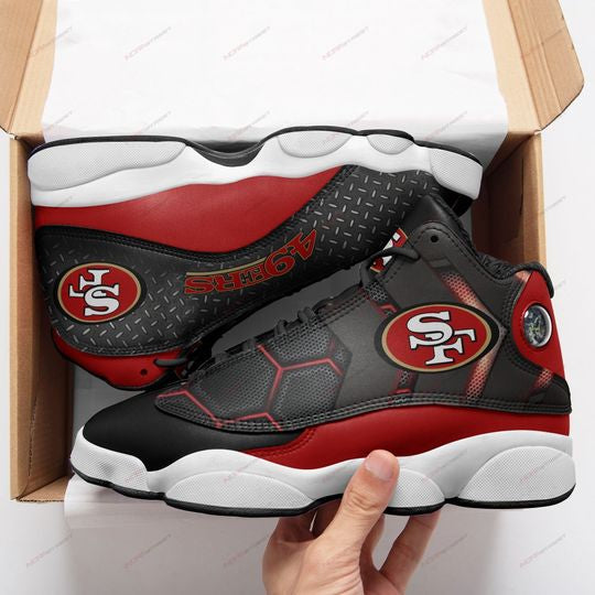 Ideafootwear San Francisco 49ers AJ13 Sneakers Shoes For Men And Women 9