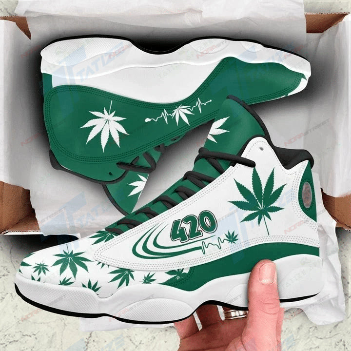 Ideafootwear Weed AJ13 Sneakers Shoes For Men And Women 17