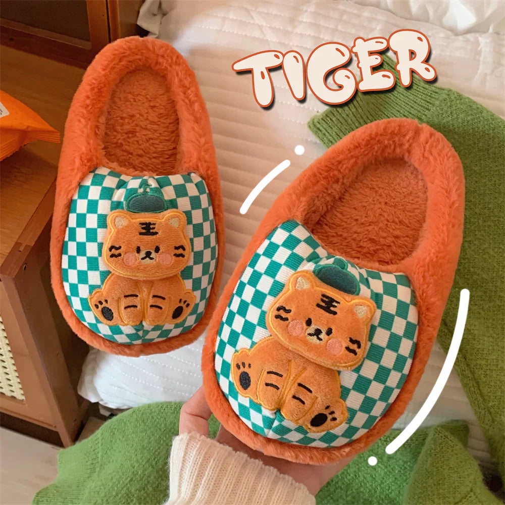 Frog Tiger Orange Slippers