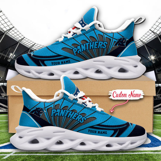 Ideafootwear Carolina Panthers NFL Max Soul Shoes Sneakers For Men And Women