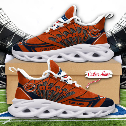 Ideafootwear Chicago Bears NFL Max Soul Shoes Sneakers For Men And Women