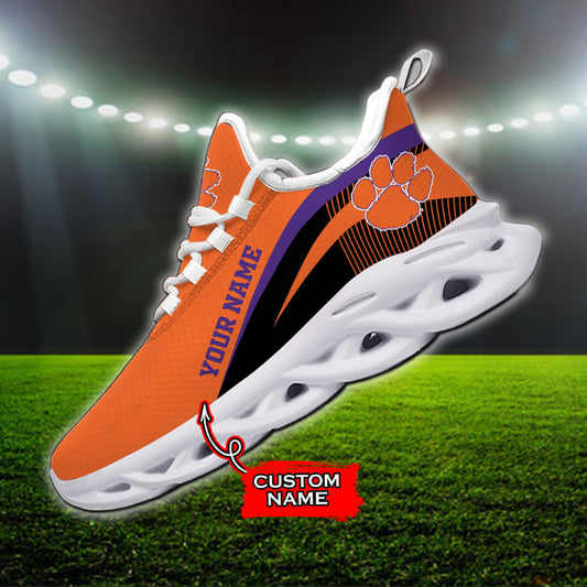 Ideafootwear Clemson Tigers NCAA Max Soul Shoes Sneakers For Men And Women