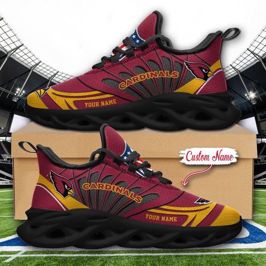 Ideafootwear Arizona Cardinals NFL Max Soul Shoes Sneakers For Men And Women