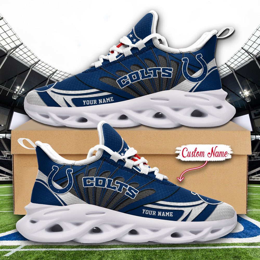 Ideafootwear Indianapolis Colts NFL Max Soul Shoes Sneakers For Men And Women