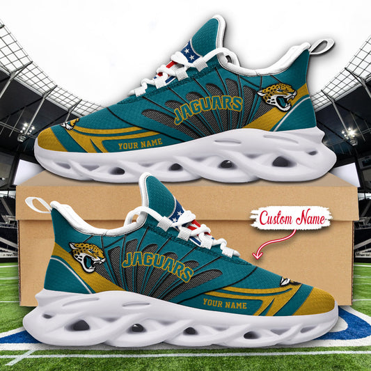 Ideafootwear Jacksonville Jaguars NFL Max Soul Shoes Sneakers For Men And Women