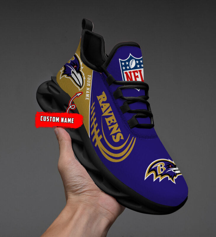 Ideafootwear Baltimore Ravens Max Soul Shoes Sneakers For Men And Women