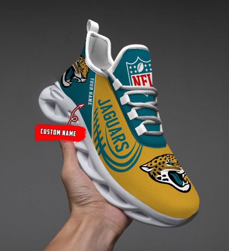 Ideafootwear Jacksonville Jaguars Max Soul Shoes Sneakers For Men And Women