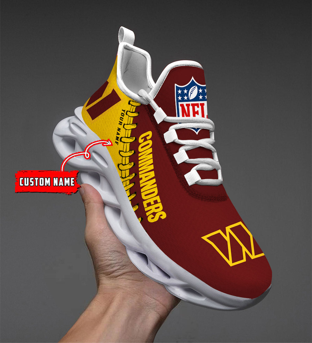 Ideafootwear Washington Commanders Max Soul Shoes Sneakers For Men And Women